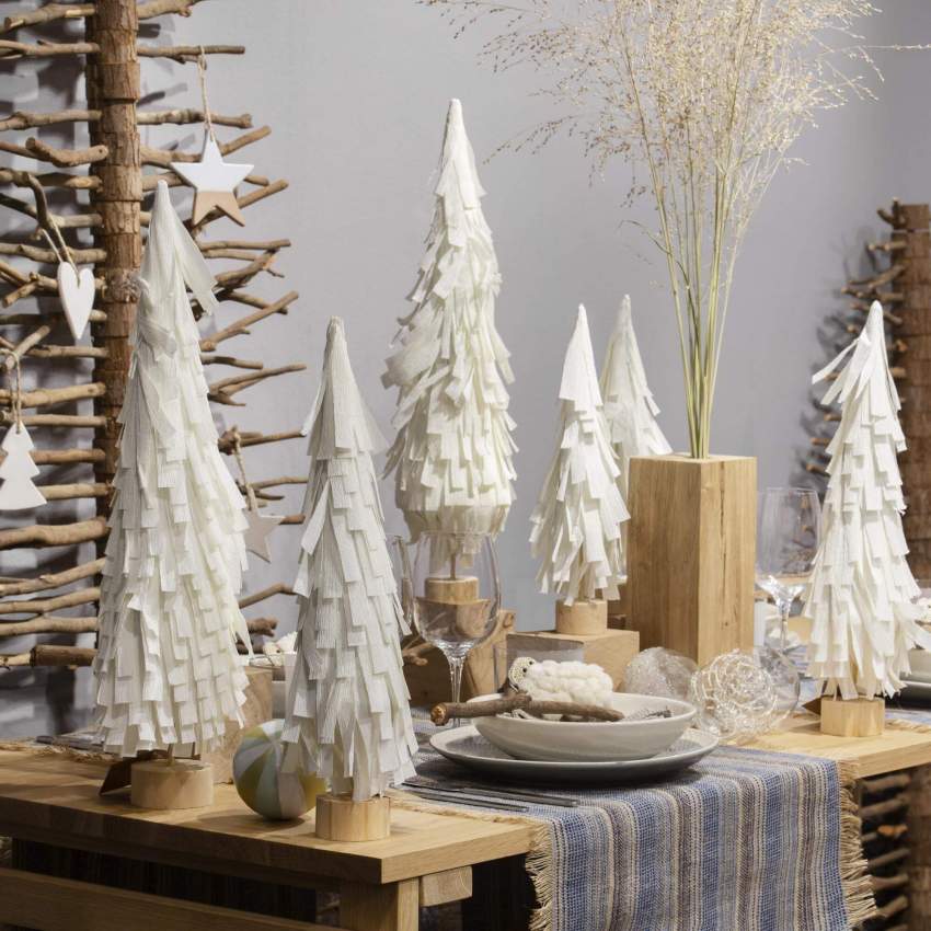 Weihnachtsdekoration - Tannenbaum zum Hinstellen aus Papier - 41 cm