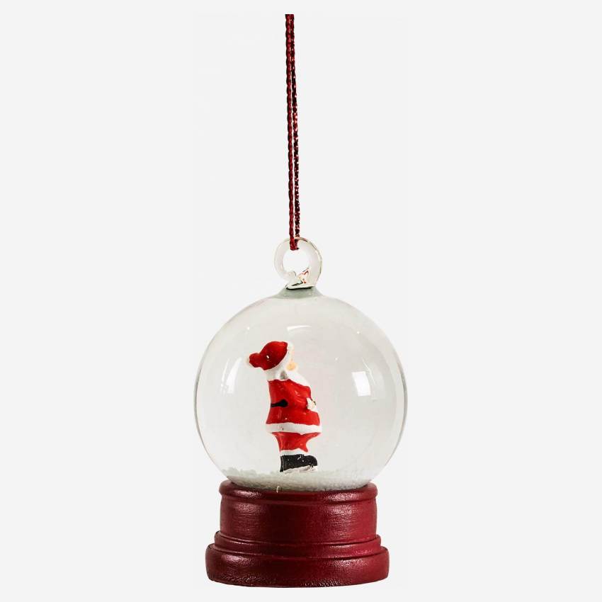 Decoratie mini-sneeuwbal “Kerstman”