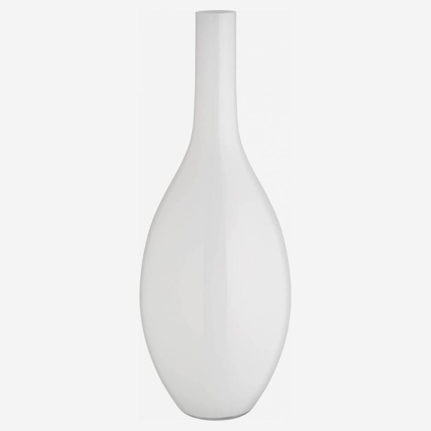 Vaas van glas - 70 cm - Wit