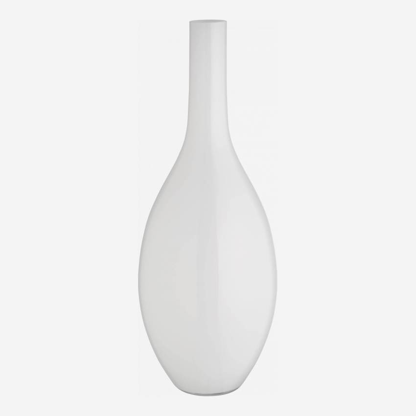 Vaas van glas - 70 cm - Wit