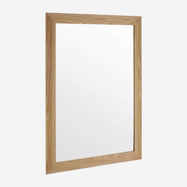 Spiegel met houten poot - 83 x 113 cm