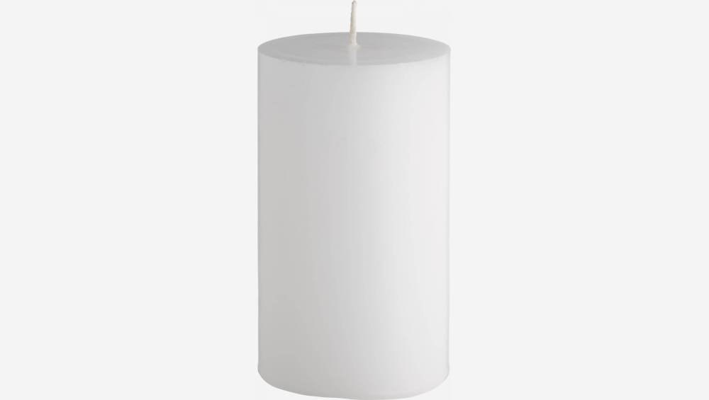 Candela cilindro 10cm - Bianco