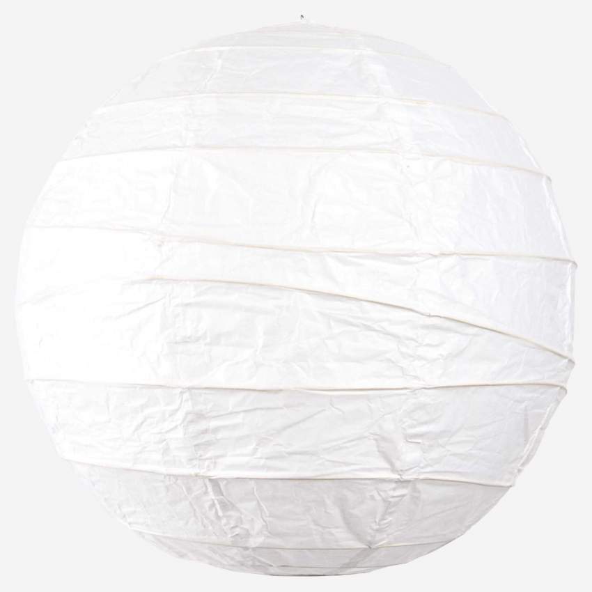 Candeeiro de teto redondo de papel branco, diâmetro 40cm