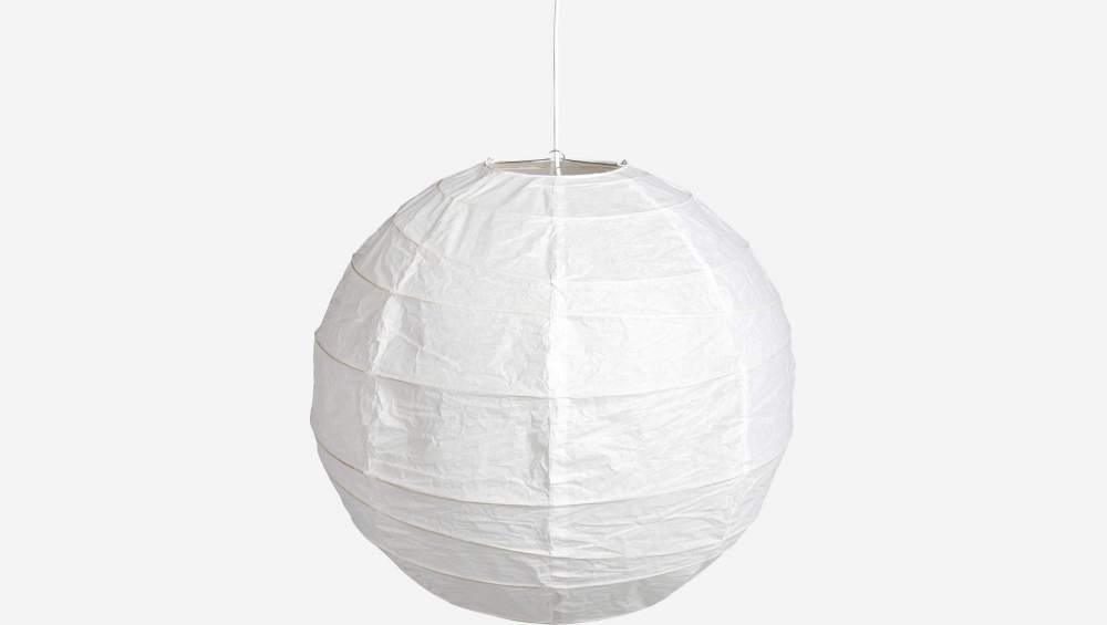 Ronde witte papieren lampenkap om op te hangen, doorsnede 60cm