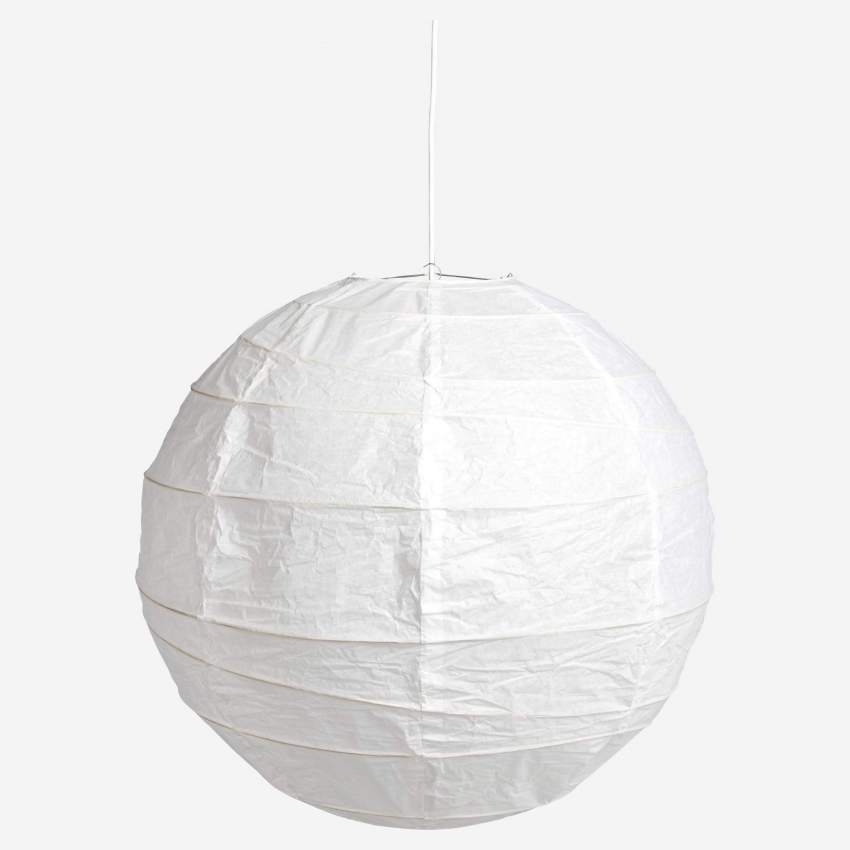 Abat-jour pour suspension rond en papier - 60 cm - Blanc