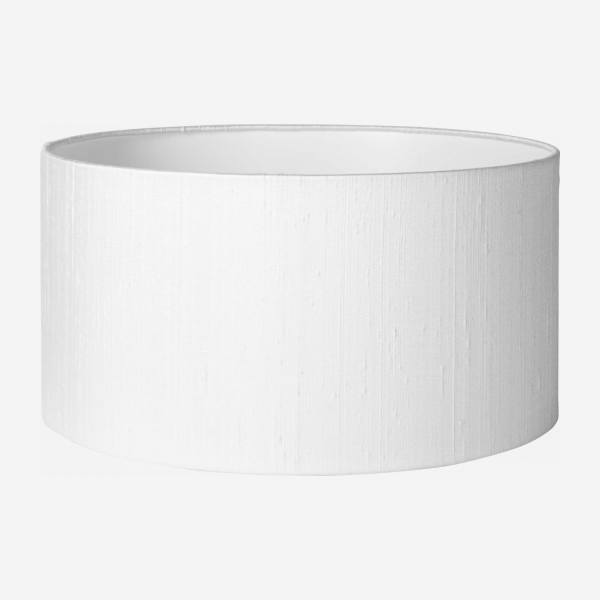 Witte zijden lampenkap 40x24 cm