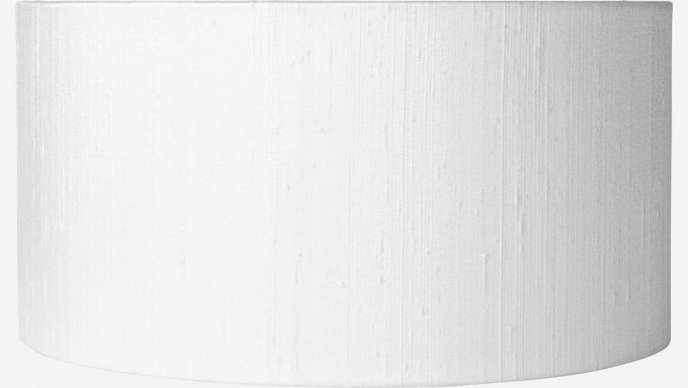Abat-jour en soie 40x24cm blanc