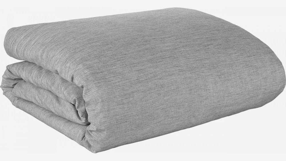 Bettbezug aus Baumwolle - 240 x 260 cm - Grau