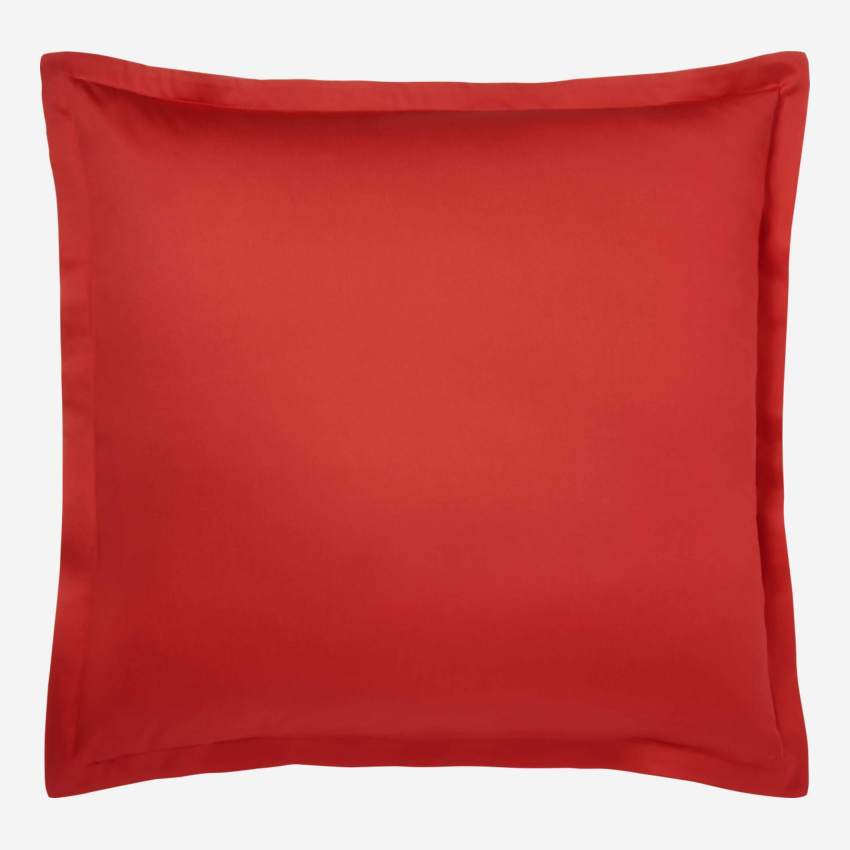 Federa in cotone - 80 x 80 cm - Rosso