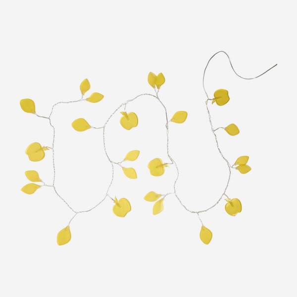 Ghirlanda di 24 luci - mele gialle glassate