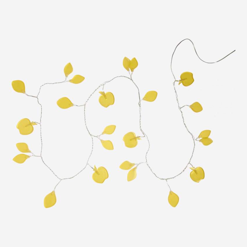 Ghirlanda di 24 luci - mele gialle glassate