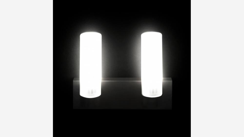 LED-Wandleuchte, IP44, matt - 2 Lichter