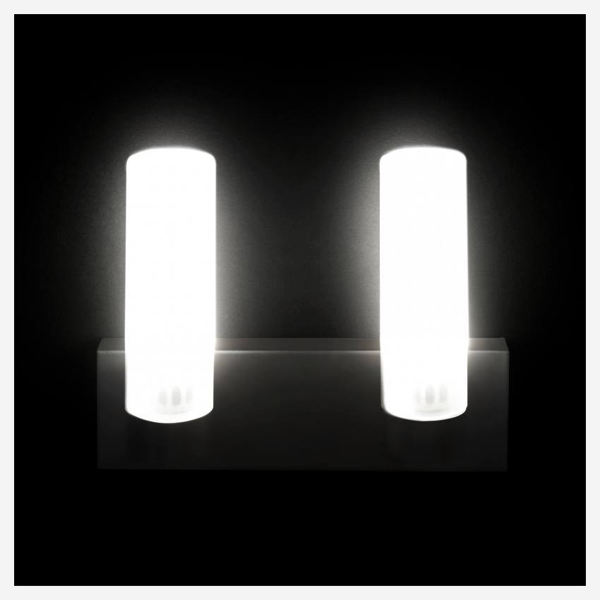 Applique a LED standard IP44 opaco - 2 luci