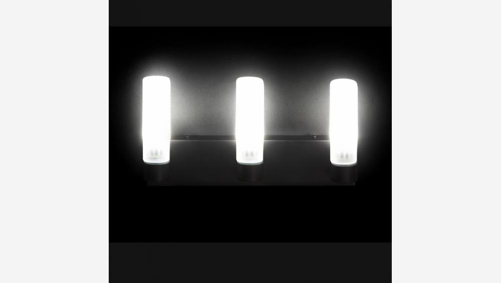 Candeeiro de parede LED norma IP44 mate - 3 lâmpadas