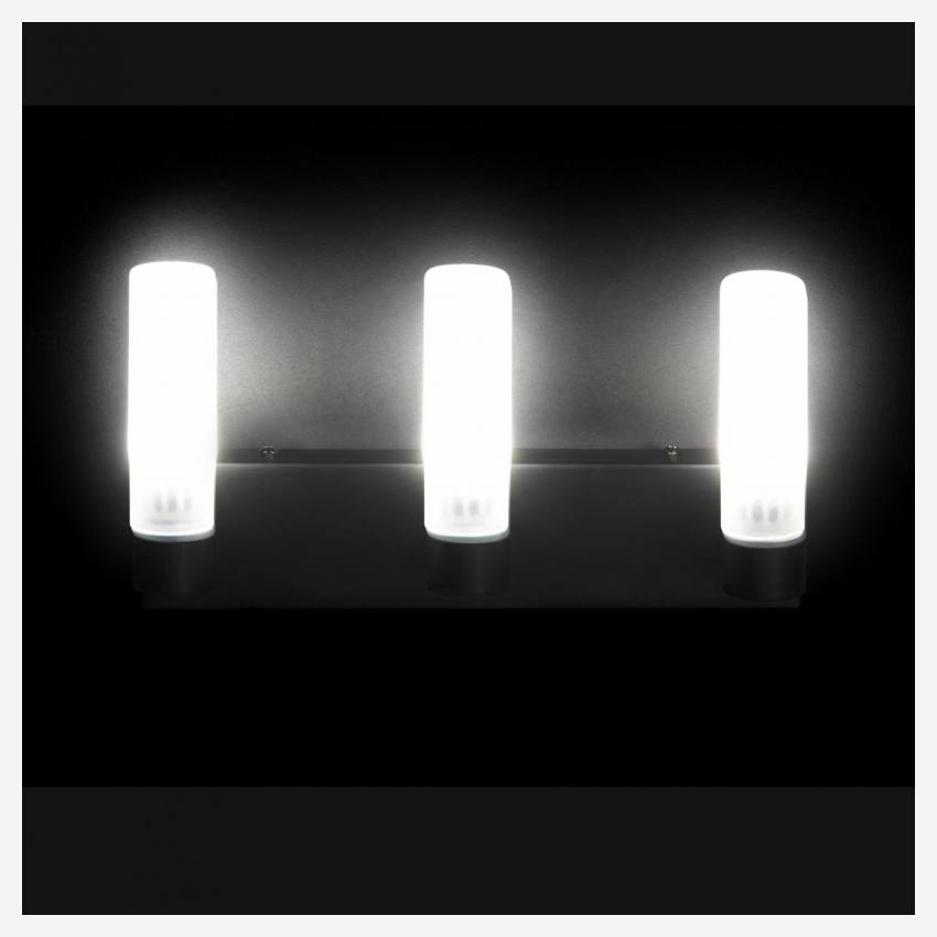 Lámpara de pared LED estándar IP44 mate - 3 luces