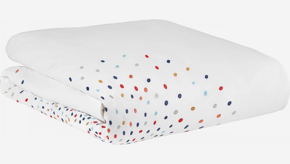 Housse de couette en coton - 240 x 260 cm - Blanc - Design by Studio Habitat