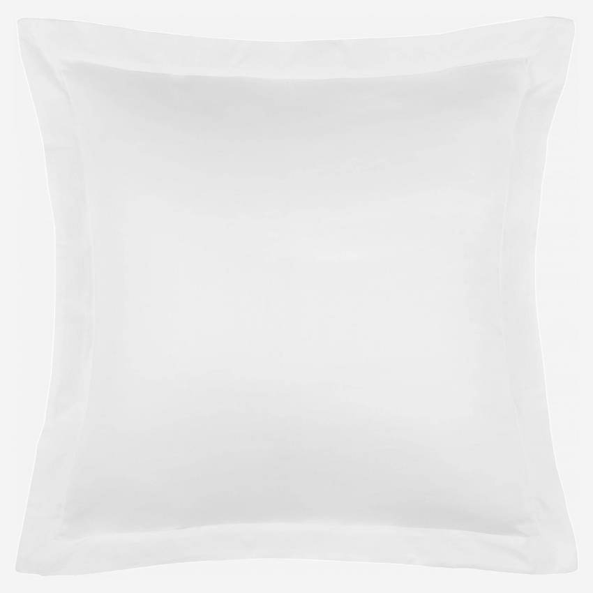 Taie d'oreiller en coton égyptien - 65 x 65 cm - Blanc
