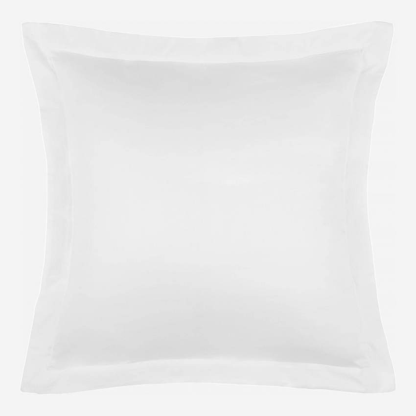 Taie d'oreiller en coton égyptien - 65 x 65 cm - Blanc