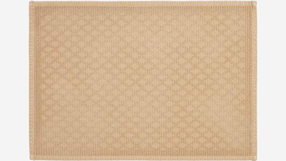 Badezimmerteppich aus Baumwolle, 50x70 cm, graubraun