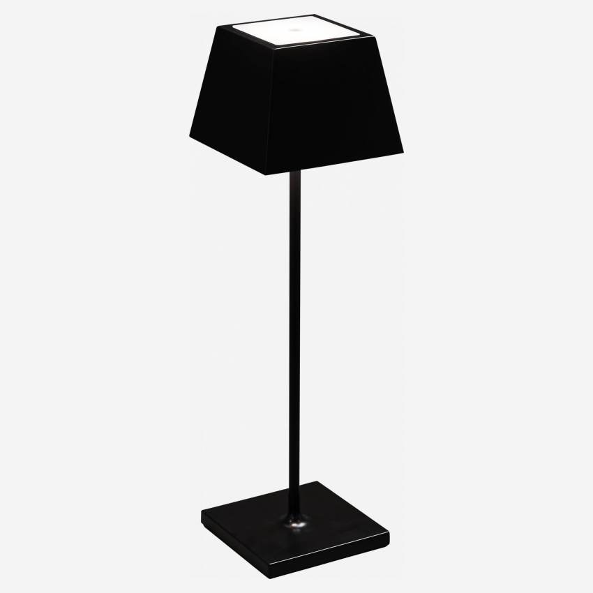 Lámpara de mesa móvil de LED IP54 en aluminio - Negra