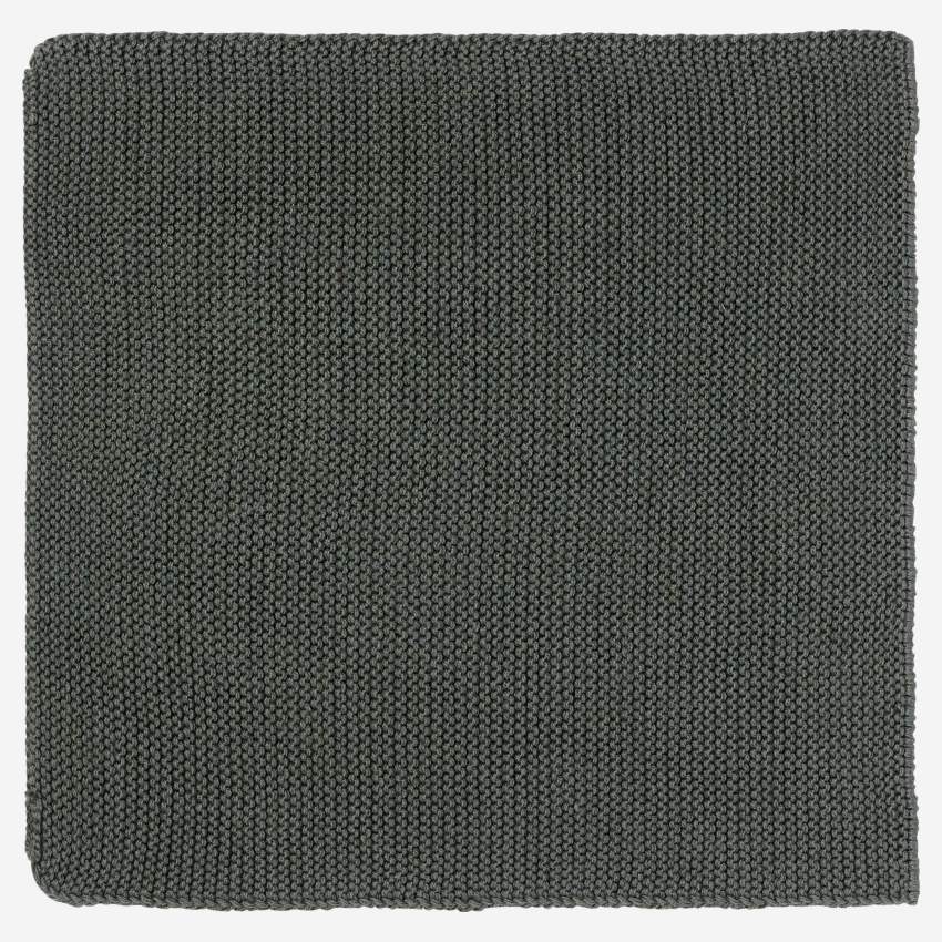 4er-Set Servietten aus Baumwolle - 25 x 25 cm - Khaki