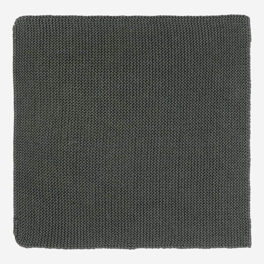 4er-Set Servietten aus Baumwolle - 25 x 25 cm - Khaki