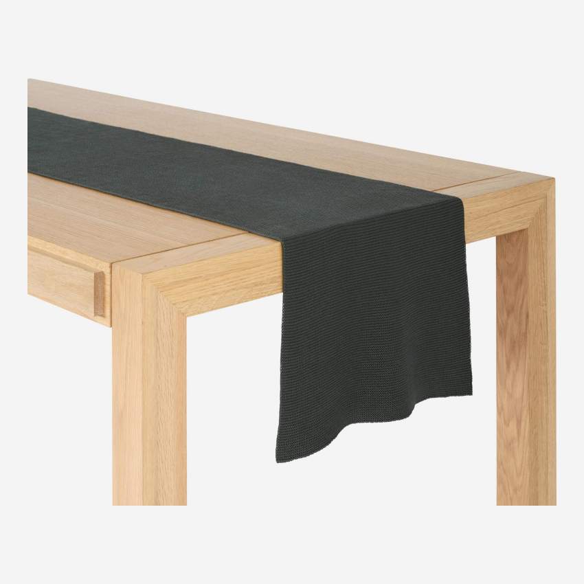 Caminho de mesa de algodão - 40 x 140 cm - Caqui