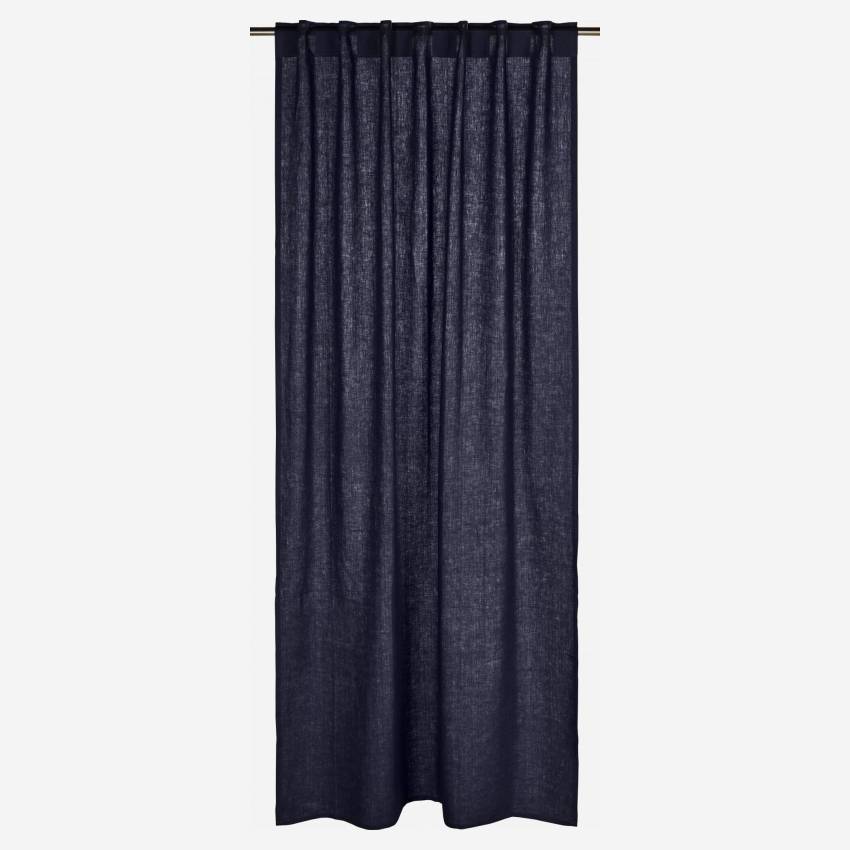 Tenda di lino - 135 x 260 cm - Blu