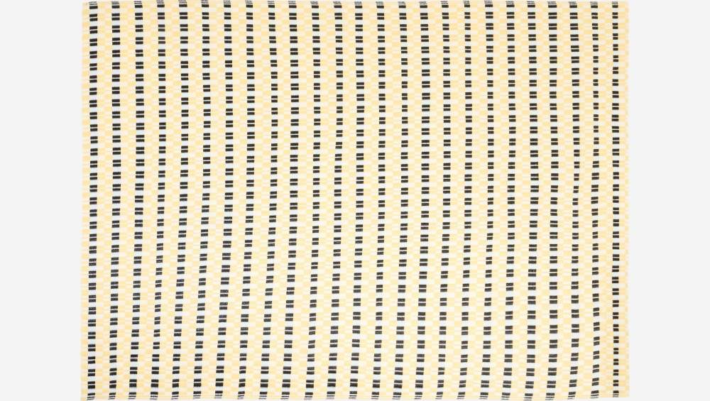 Outdoor-Teppich aus Polypropylen - 120 x 180 cm - Schwarz/Beige