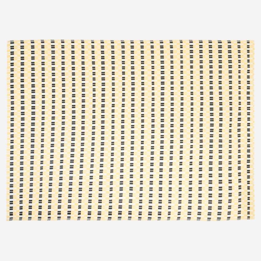 Outdoor-Teppich aus Polypropylen - 120 x 180 cm - Schwarz/Beige