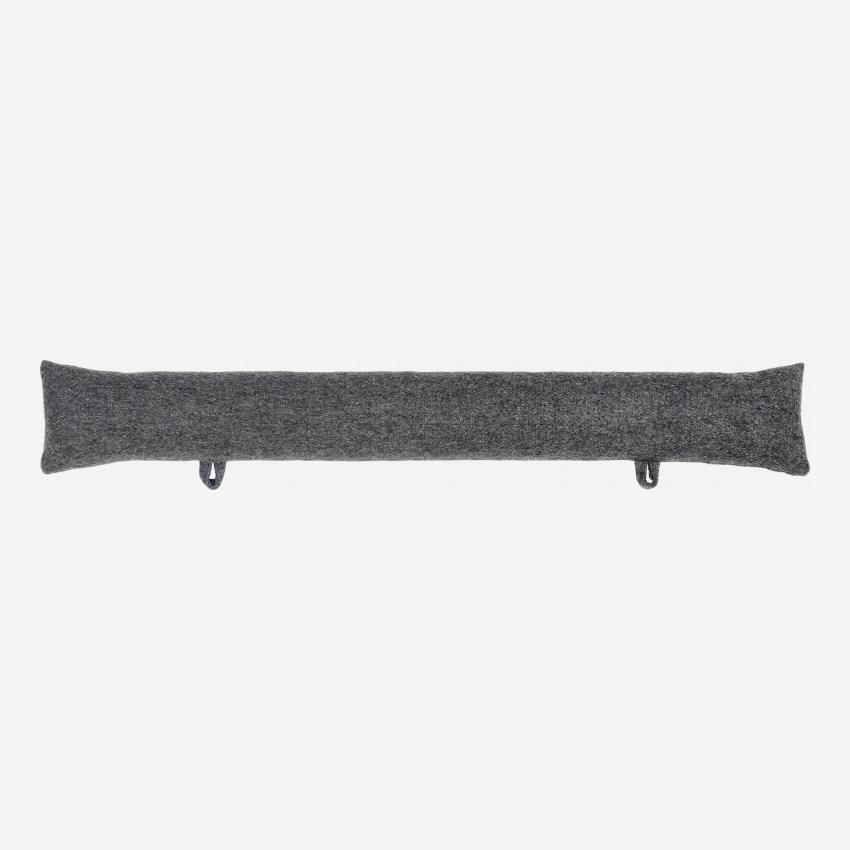 Zugluftstopper aus Wolle - Grau - 80 cm