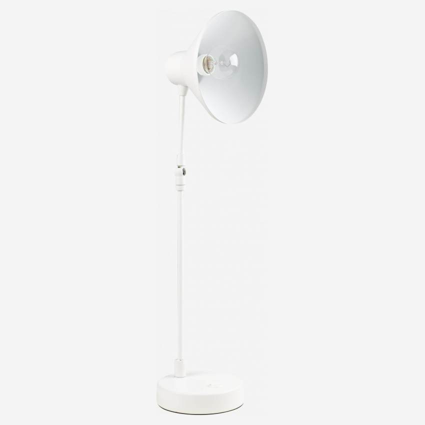 Bureaulamp 54cm van wit metaal