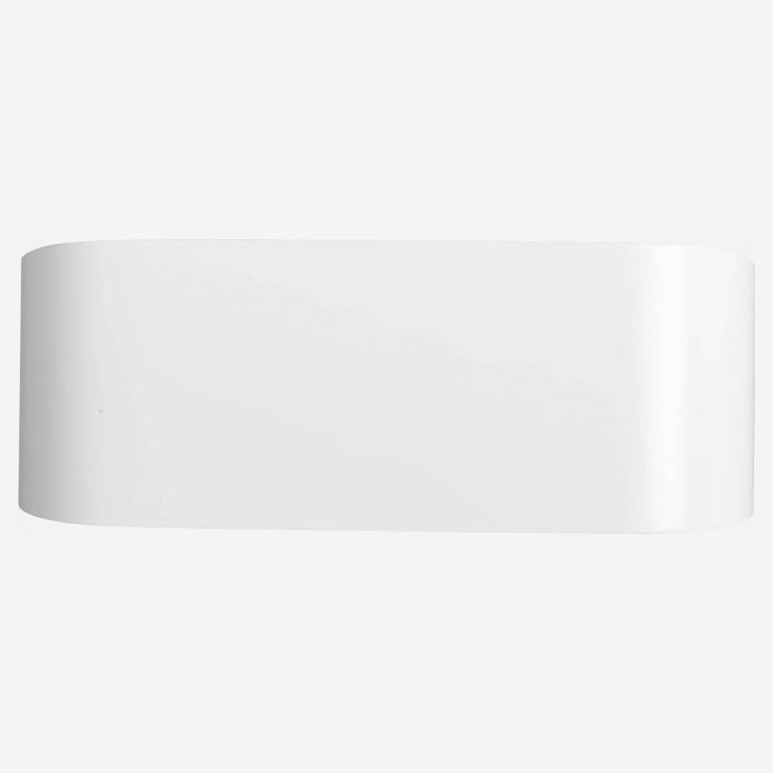 Wandlamp 18cm van wit metaal