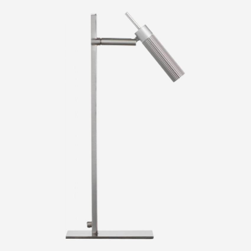 Lámpara de escritorio de 37 cm de metal gris