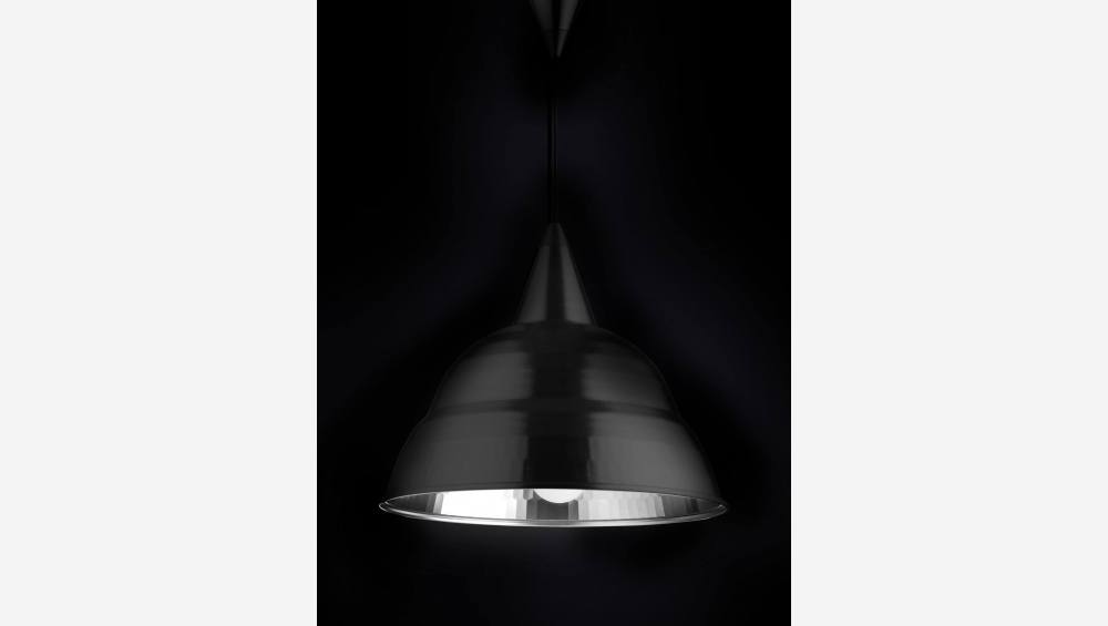 Hängeleuchte aus lackiertem Aluminium, schwarz, Durchmesser: 54cm