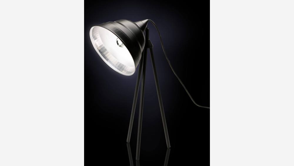 Lampvoet van zwart gelakt aluminium