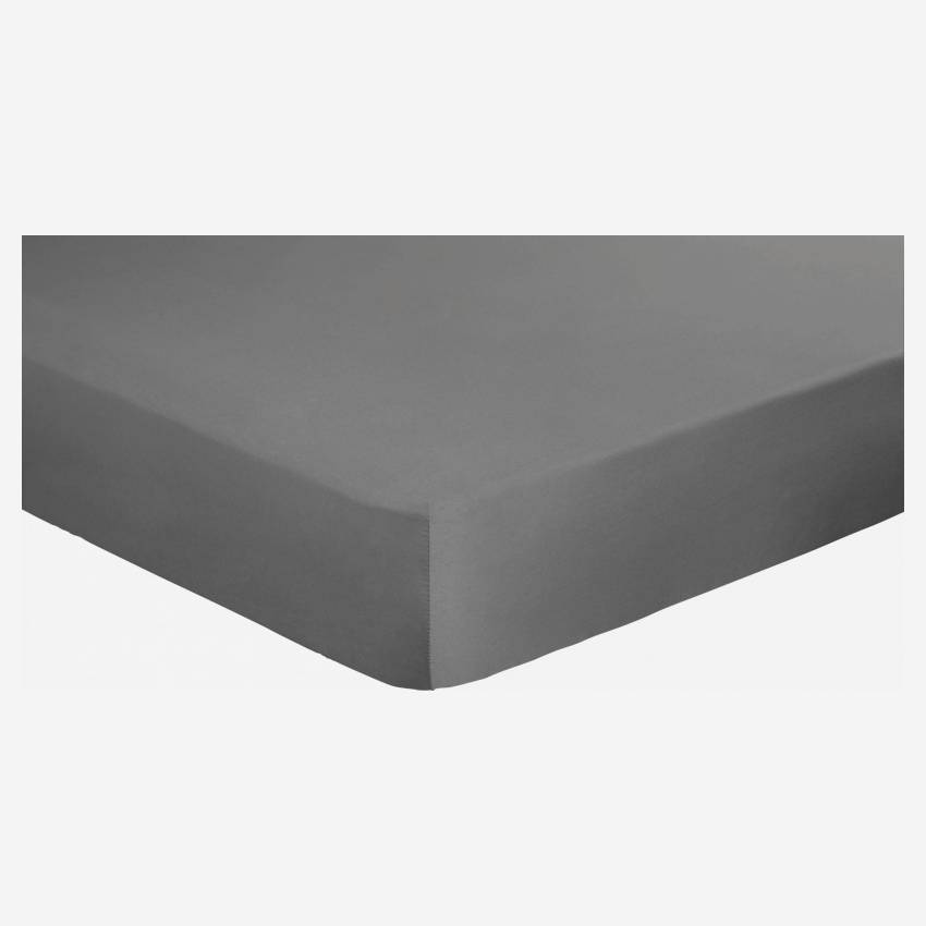 Sábana ajustable 140x200cm gris