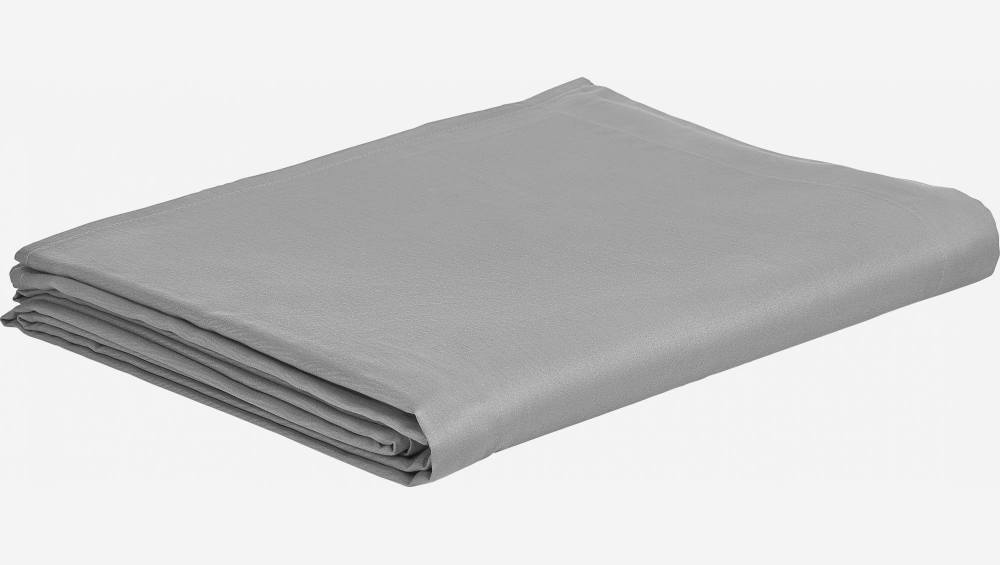 Lençol de algodão - 270x300cm - Cinza