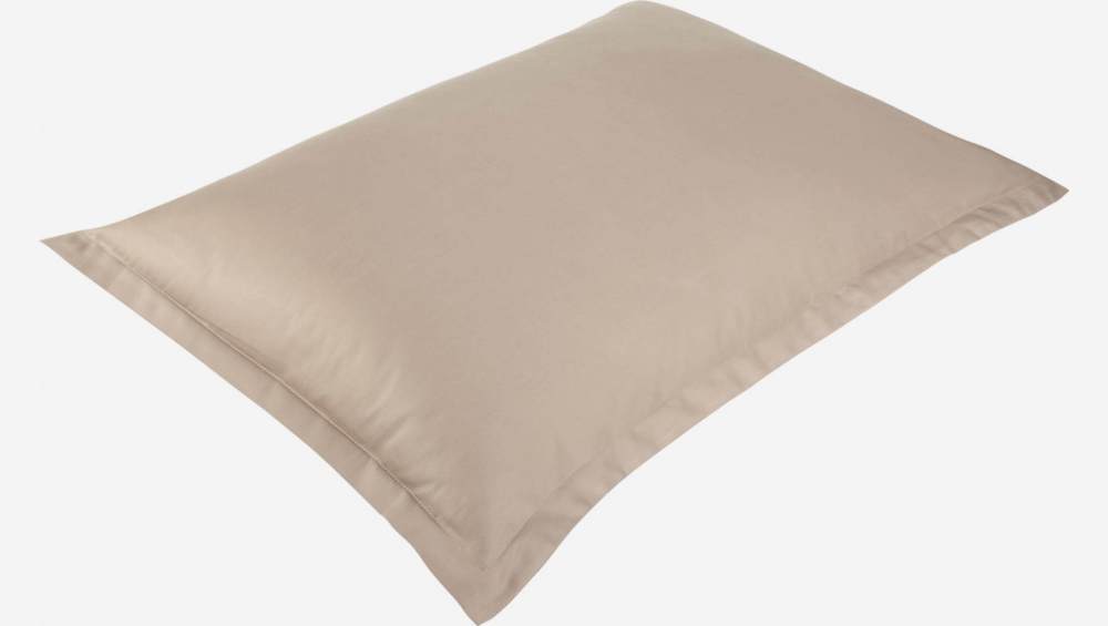 Funda de almohada 50x80cm beige marrón