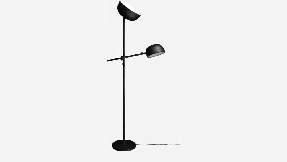 Lampadaire 185cm en métal noir