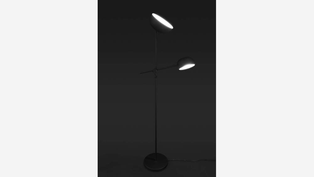 Lampadaire 185cm en métal noir