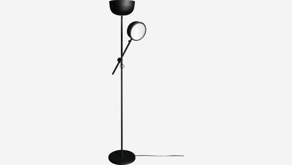 Lampadaire 185cm en métal noir