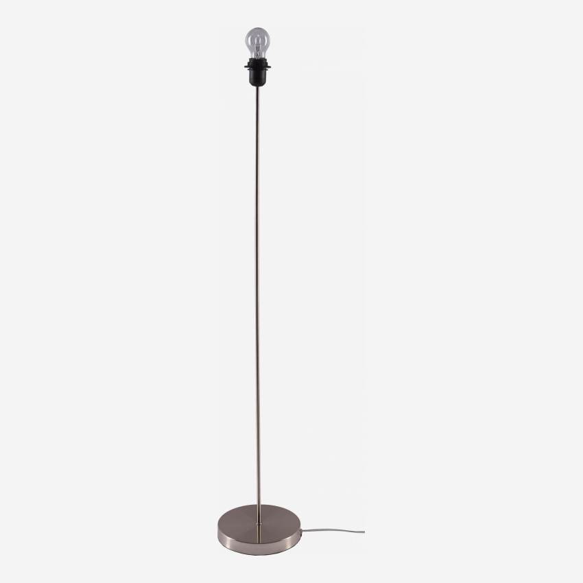 Base della lampada da terra in metallo satinato - 130 cm - Argento