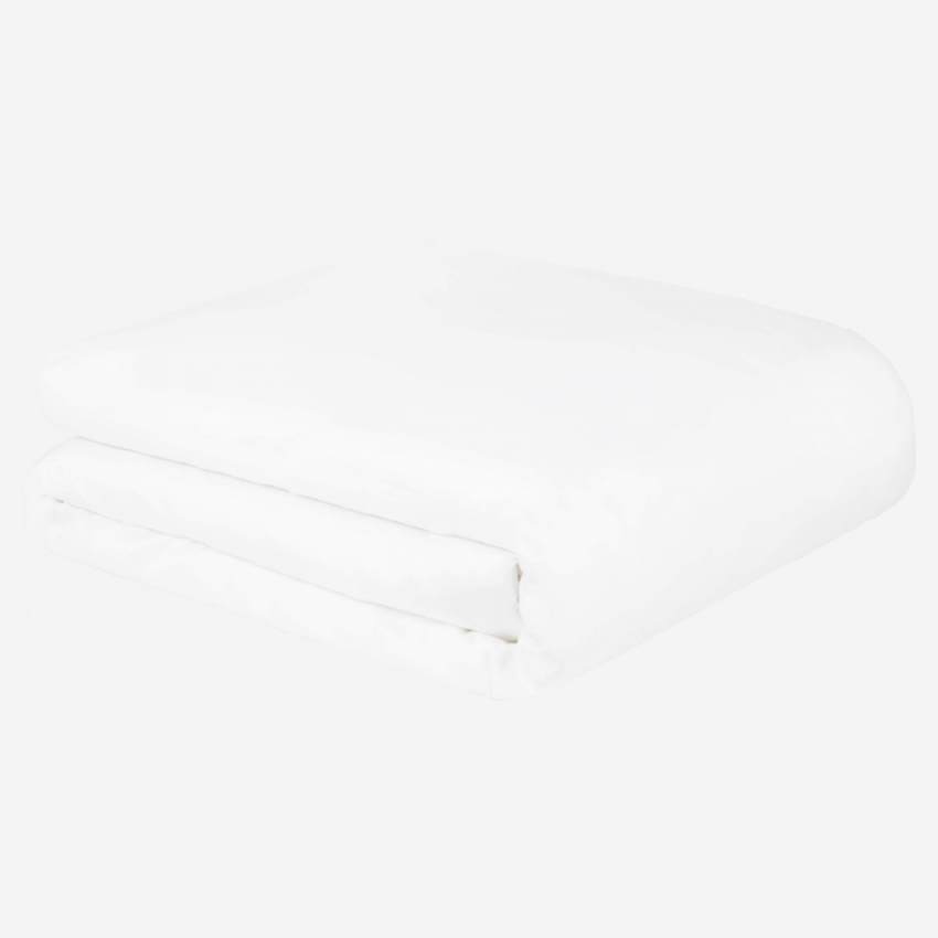 Capa de edredão de algodão - 240 x 260 cm - Branco