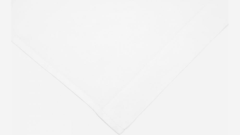 Drap en satin de coton - 270 x 300 cm - Blanc