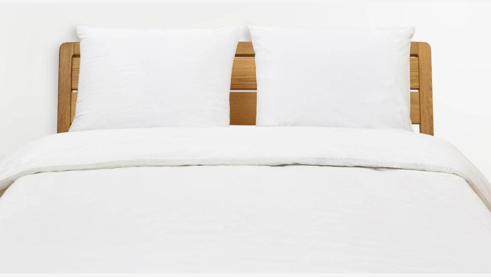 Bettbezug aus Baumwolle - 200 x 200 cm - Weiß