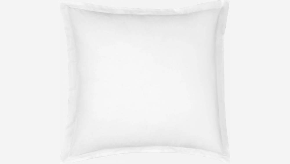 Taie d'oreiller en coton - 65 x 65 cm - Blanc