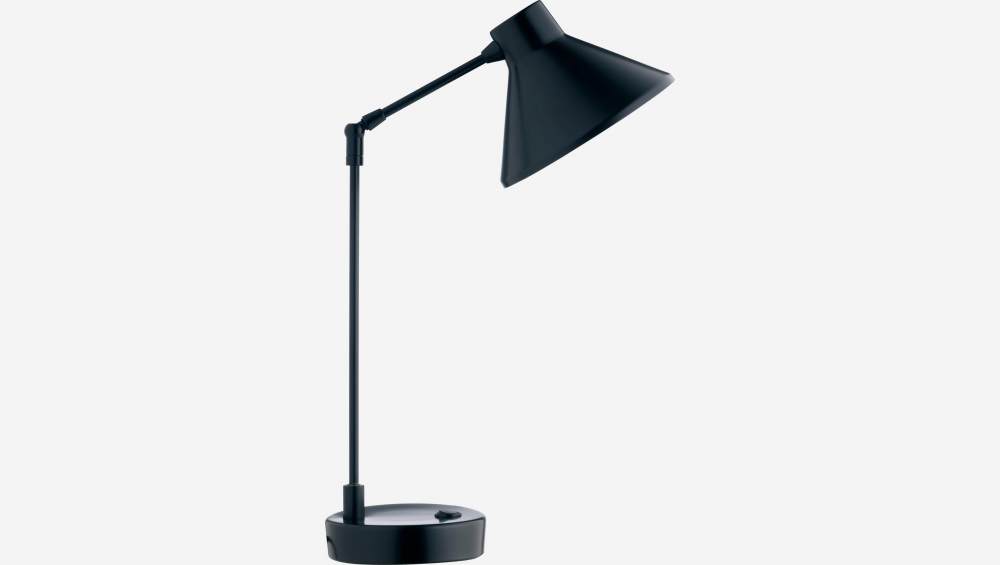 Lámpara de escritorio 54cm de acero de metal negro