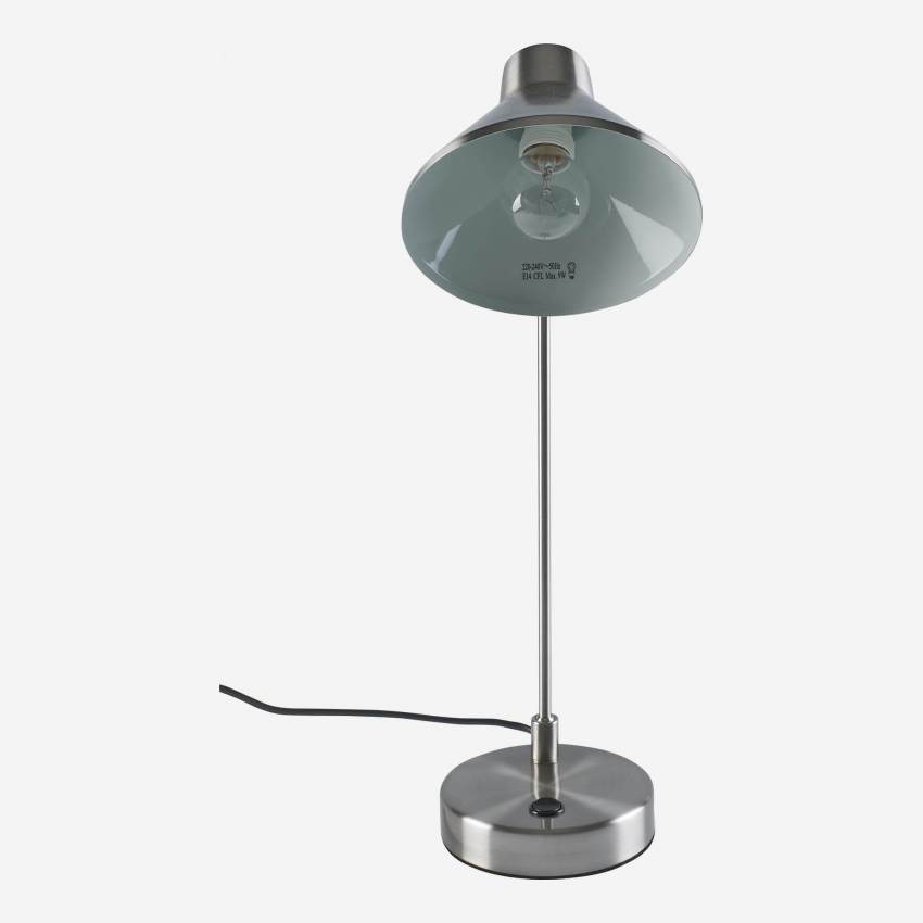 Bureaulamp 54cm van verzilverd metaal