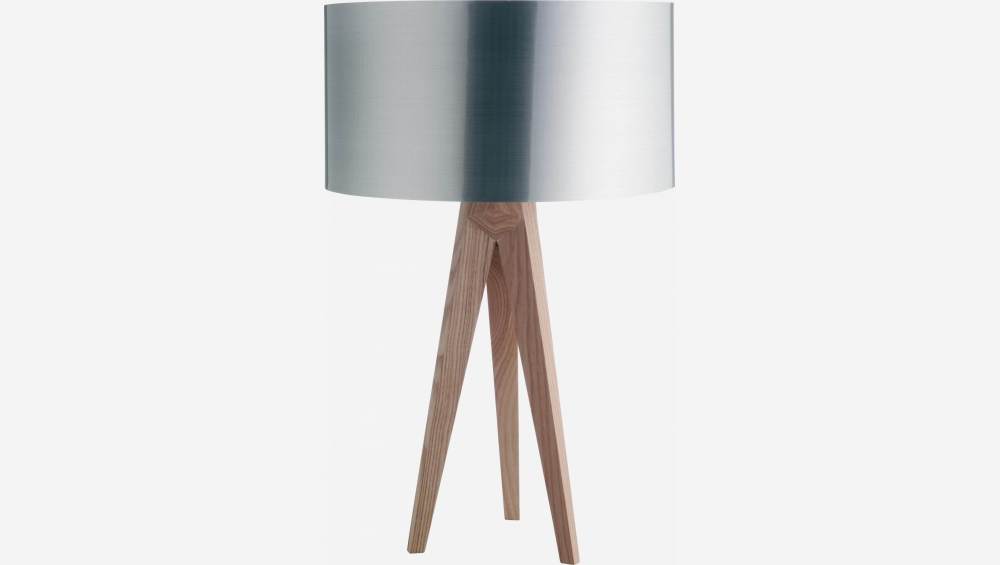 Pied de lampe 40cm en bois naturel